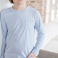 Kids Bamboo Heathered Long Sleeve Tee