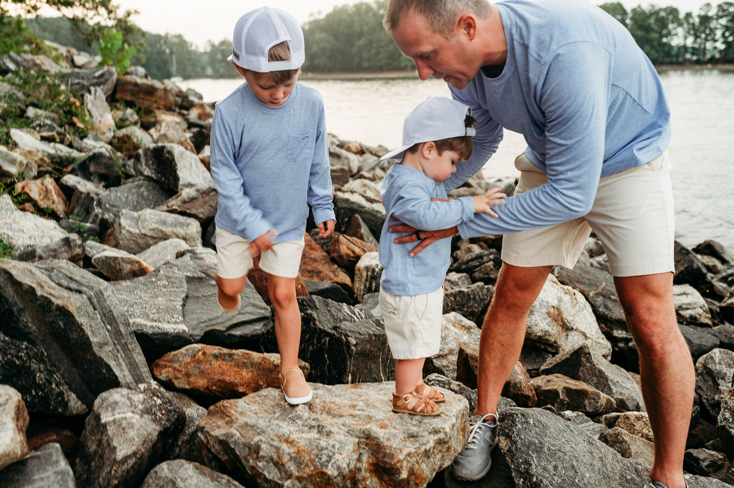 Kids Bamboo Heathered Long Sleeve Tee