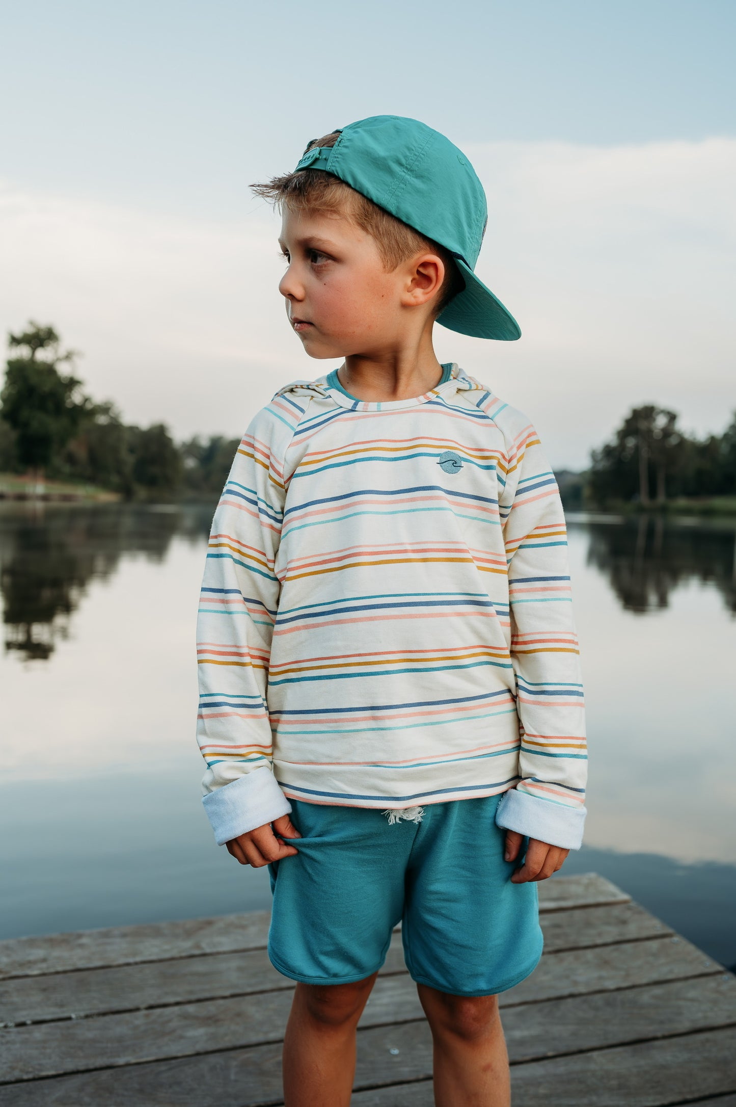 Coastal Stripe Hoodie